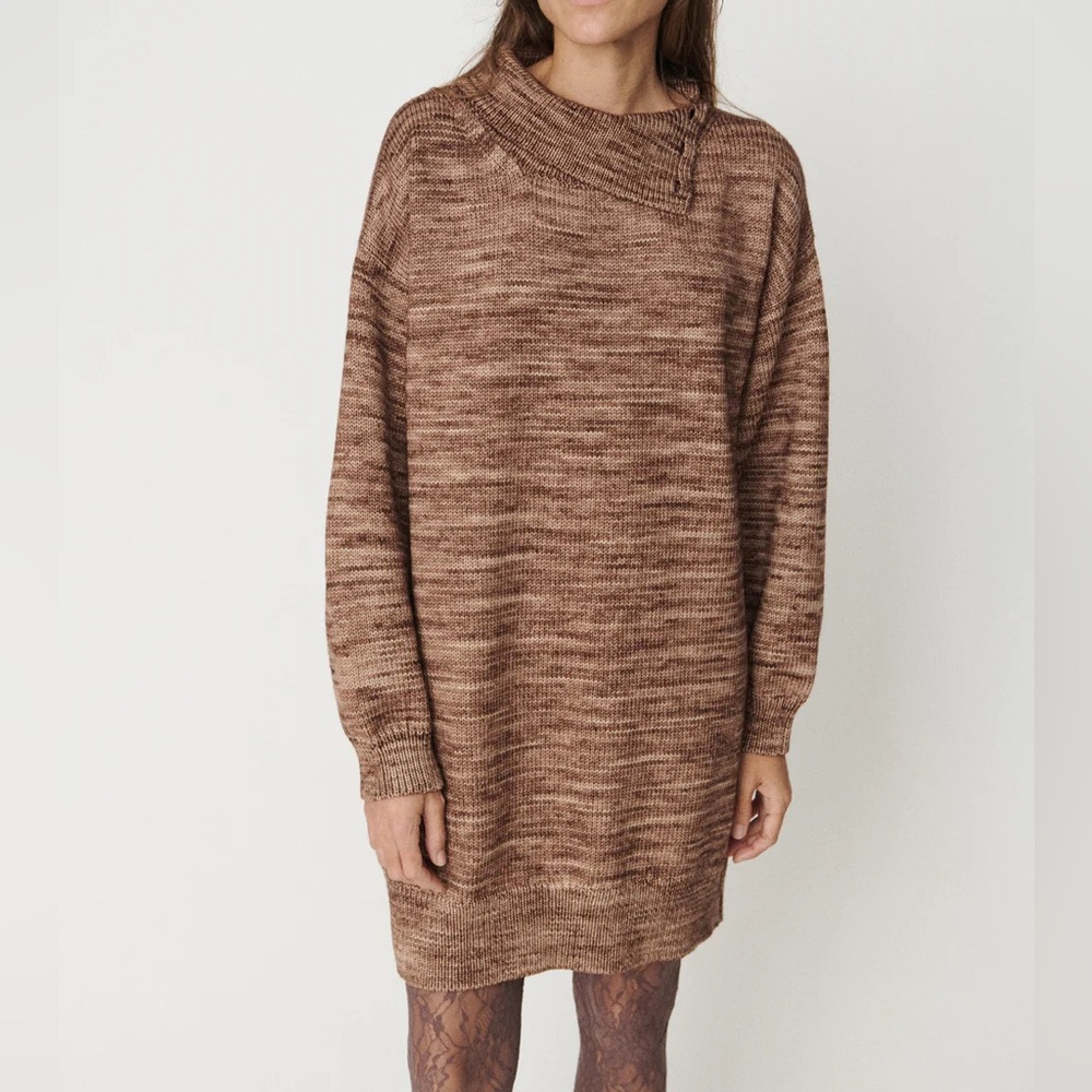 NWT Misha & Puff Hutton Merino Wool Dress in Affogato size S/M